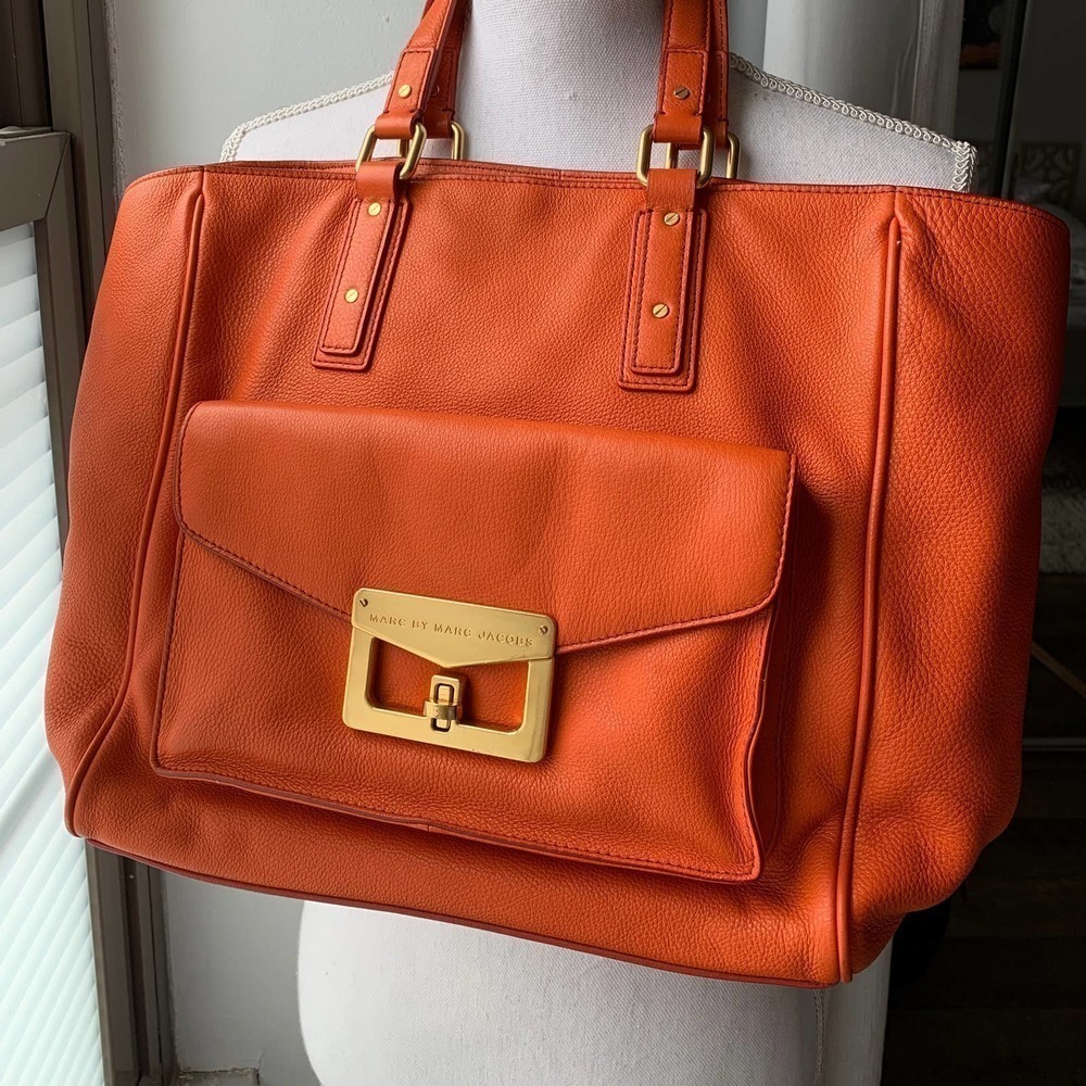 Marc by Marc Jacobs Bianca Hayley Orange Tote Handbag